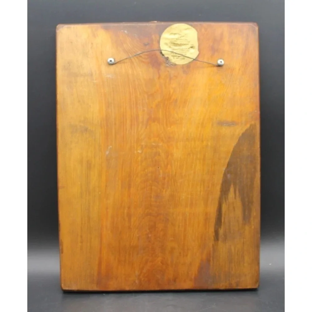 Vintage BarMaLee Reproduction Document Wood Plaque 11x15 Wall Decor
